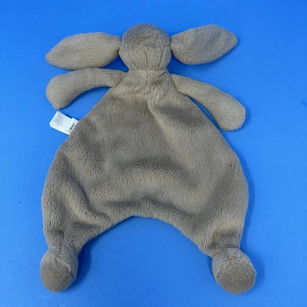 Jellycat Baby‎ Bunny Lovey Tan Plush Security Blanket Soft Stuffed Animal Toy